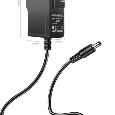 9V Power Adapter for Casio Keyboard AD-5 AD-5MU AD-5MR WK-110 WK-200 LK-43 LK-100 LK-220 CTK-496 CTK-573 CTK-700 CTK-710 CTK-720 CTK-2100 MA150 and More (8.2ft Power Supply Cord) image 2