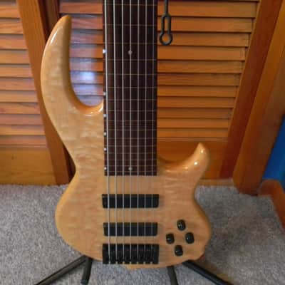Conklin Groove Tools GT-7 - 7 String Fretless Bass Clear Hard Natural RARE! image 1