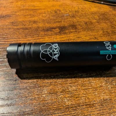 AKG C430 Small Diaphragm Cardioid Miniature Condenser Microphone 2010s - Black image 3
