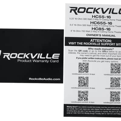 (20) Rockville HC85-16 Black 8" 700 Watt In-Ceiling Home Theater Speakers 16 Ohm image 10