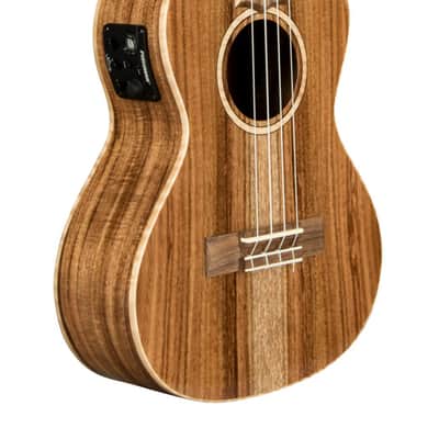 Lanikai All Solid Acacia Tenor Cutaway A/E Ukulele w/ Kula Preamp (ACS-CET) image 2