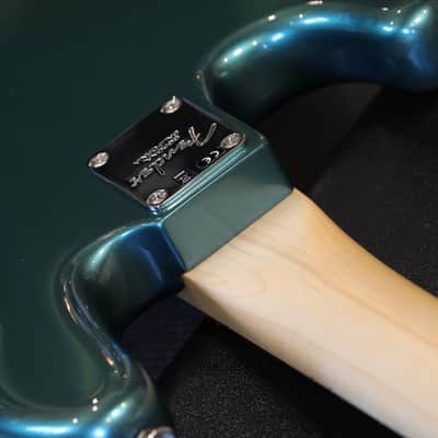 Unplayed! 2017 Fender Adam Clayton Jazz Bass Electric Bass Sherwood Metallic Green + OHSC image 20