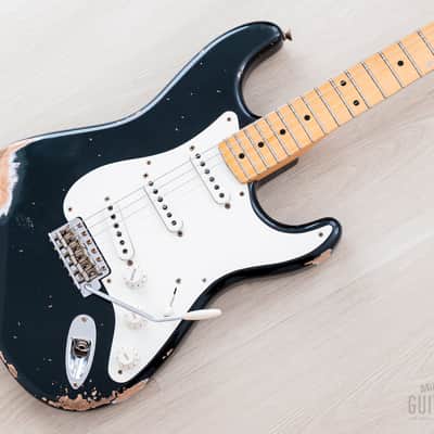 2022 Fender Custom Shop Wildwood 10 Limited Edition 1957 Stratocaster Heavy Relic Dark British Racing Green, Featherweight image 1