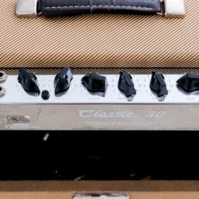 1994 Peavey Classic 30 Tweed Tube Amp + Classic 112E Extension Speaker Cab w/ Ftsw image 5
