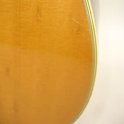 Vintage 70's Aria D-50 Dreadnought Acoustic Guitar, Natural w/ Case image 7