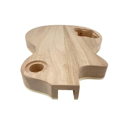 Les Paul Style Electric Guitar Body Flame Maple, Mahogany image 5