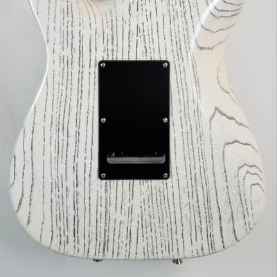 Tom Anderson T Classic Contoured, Swamp Ash Body, SC1 SC1 TF3, 62 Pete, High Gloss White with Black Dog Hair, w/Bag image 15
