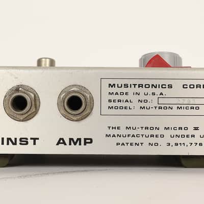 Musitronics Mu-Tron Micro V Envelope Filter Guitar Effects Pedal image 4