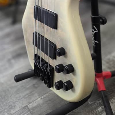 AIO S8-5 5-String Bass Guitar - White Burst GS-054 image 11