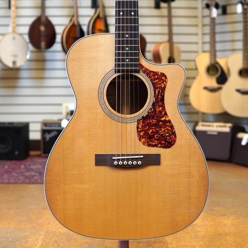 Guild OM-140CE Orchestra Acoustic-Electric Guitar w/Padded Gig Bag image 1