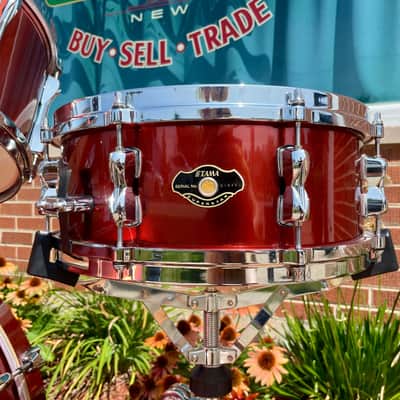 2007 Tama Superstar Drum Set Copper Mist Metallic 22/10/12/14/5.5x14 w/ Hardware image 5
