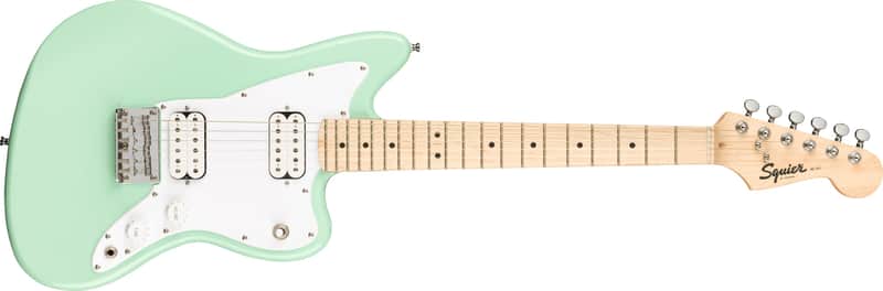 SQUIER - Mini Jazzmaster HH  Maple Fingerboard  White Pickguard  Surf Green - 0370125557 image 1
