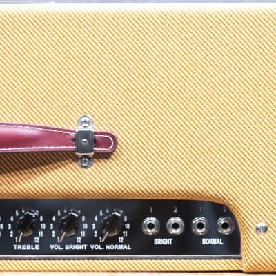 Fender '57 Custom Twin-Amp 40W Hand-Wired 2x12" Guitar Combo Amplifier w/Cover image 6
