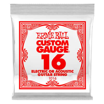 Ernie Ball 1016 Plain Steel .016 image 1