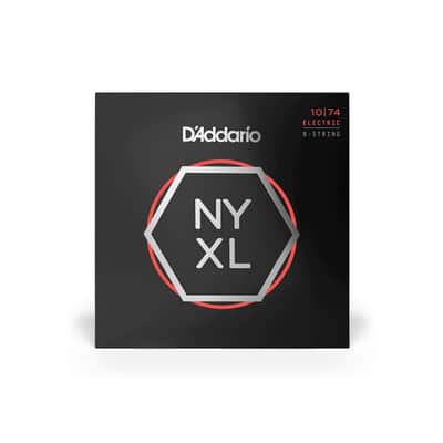 D'Addario NYXL 10-74 Light Top/HVY B 8 String Electric Guitar Strings - NYXL1074 image 3