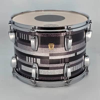 Used Ludwig Classic Maple Rack Tom 14x10 Digital Black Sparkle - Very Good image 1
