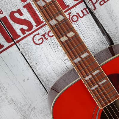 Immagine Epiphone Hummingbird Studio Acoustic Electric Guitar Faded Cherry Sunburst - 11