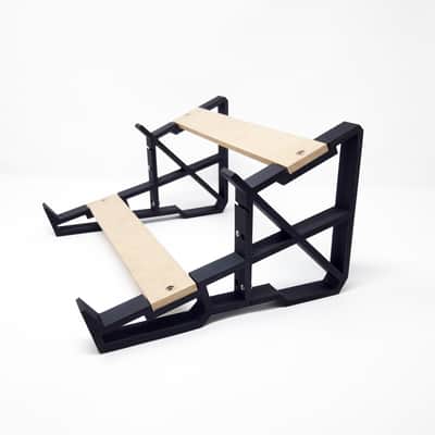3DWaves Dual Tier Stands For The Behringer Model D, Neutron, K-2, Pro-One Analog Synthesizers Black image 7
