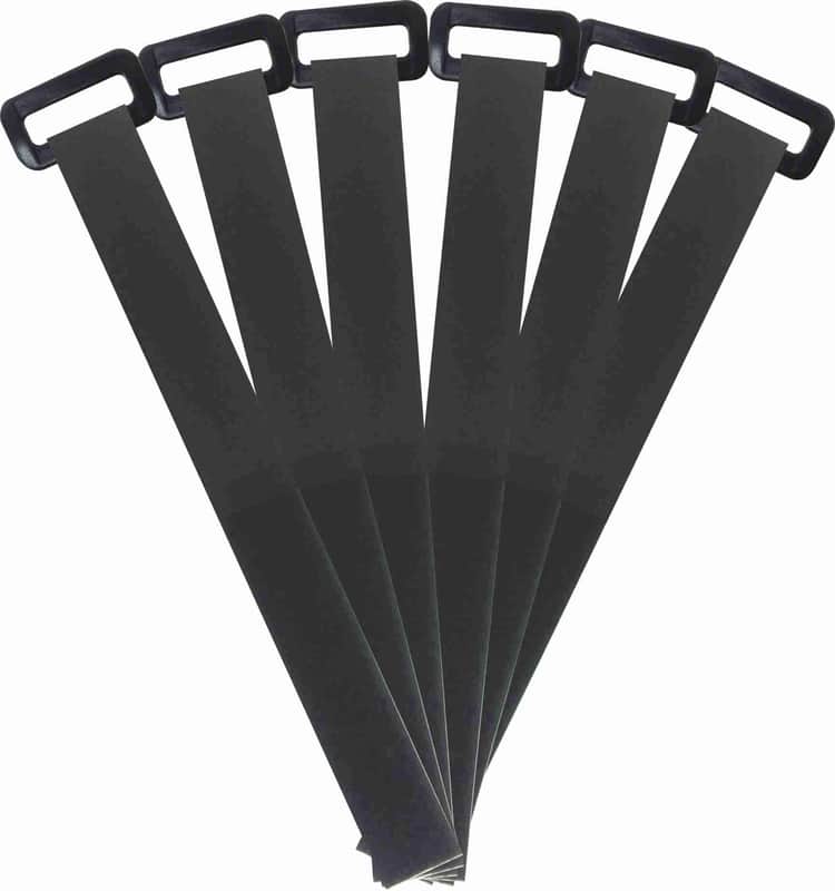 12" Cinch Style Reusable Cable Straps - 6 Pack - 12 inch / Black image 1