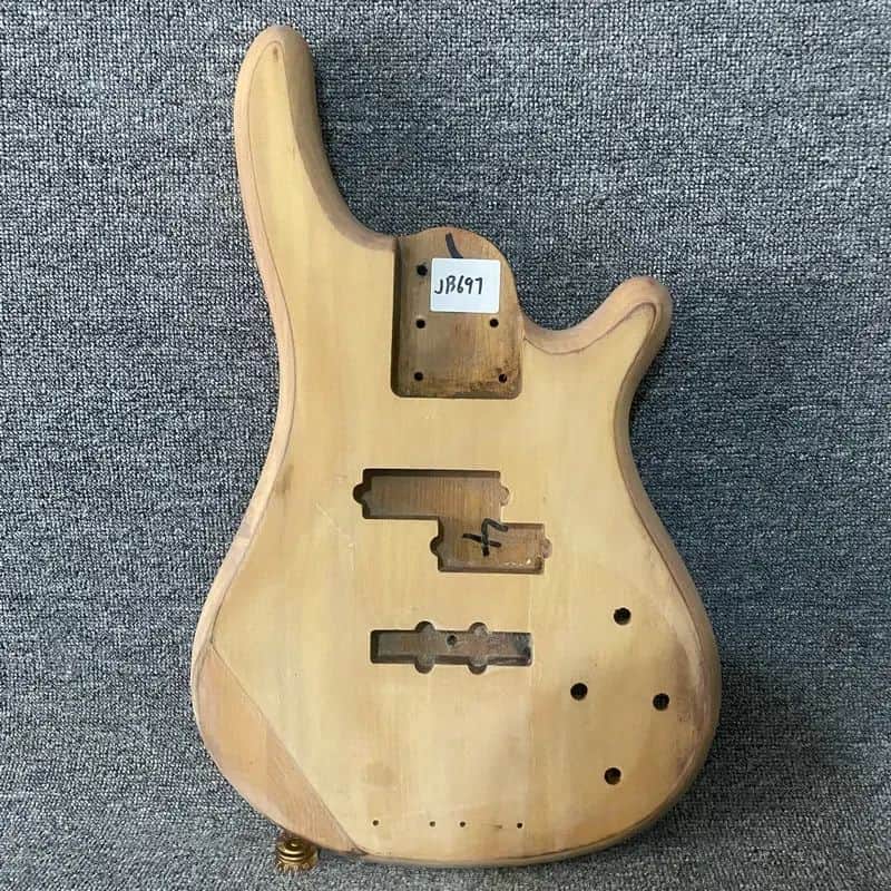 Natural 5/6 String Bass Body with Active PJB Pickups DIY Project image 1