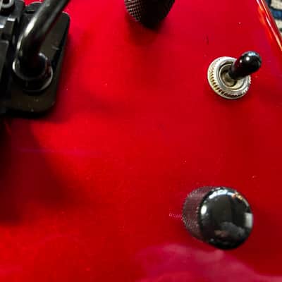 ESP 48th St Custom Shop Rare Reverse Headstock  Original Paperwork Super Strat 1986/1987 - Red image 16