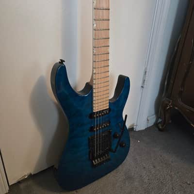 ESP LTD MH-203QM - See Thru Blue image 7