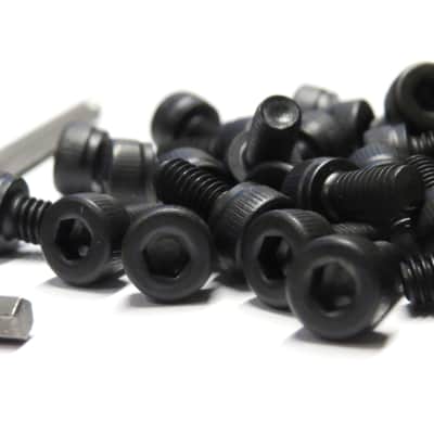 Floyd Rose Schaller tremolo bridge black locking nut screws, 20 pcs image 2