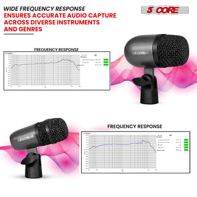 5 Core Conga Mic Snare Tom Microphone Drum Kit Condenser XLR Instrument Mics image 2