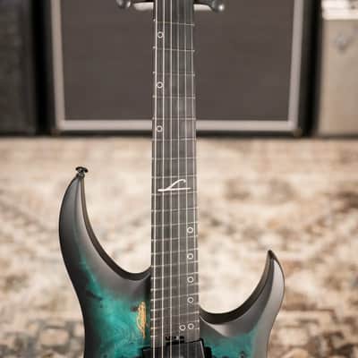 Legator Ghost G6FSS-DS Super Shred 6-String Multi-Scale Electric Guitar - Dark Sapphire with Gig Bag image 4