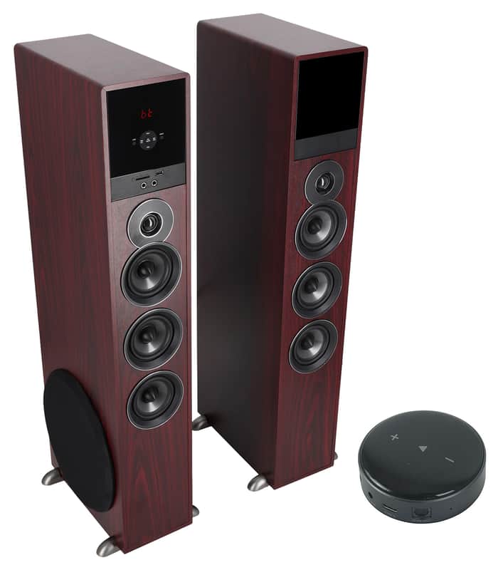 Rockville TM150C Home Theater Buetooth Tower Speakers + 10" Sub + Wifi Receiver image 1