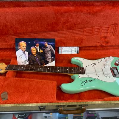 Fender Jeff Beck Stratocaster, 1999, Autographed by Brian Wilson, Jeff Beck, Al Jardine & David Marks with Case image 21