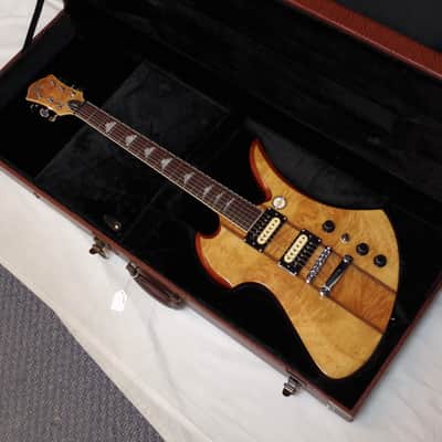 B.C. Rich Mk9-MB-MPB Mockingbird Neck-Through with Maple Burl Top Natural