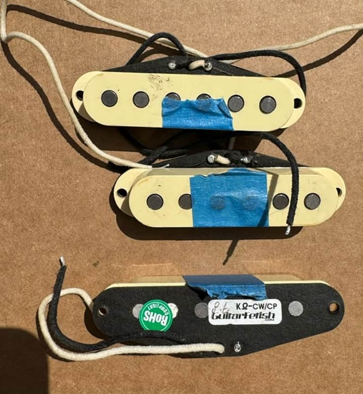 Guitarfetish GFS Vintage Style Alnico Strat Pickup Set of Three Guitar Fetish image 1