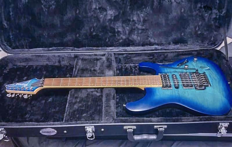 Ibanez S670QM with upgraded Seymour Duncan humbuckers and ChromaCast hard case image 1