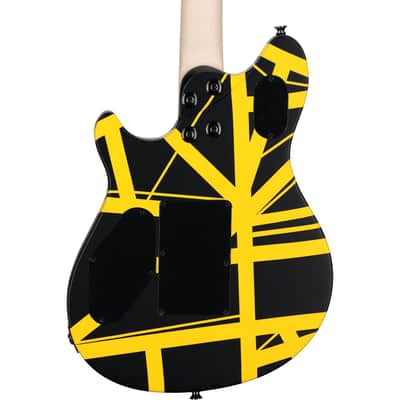 EVH Eddie Van Halen Wolfgang Special Electric Guitar, Striped Black/Yellow image 5