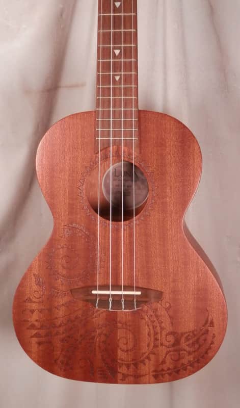 Luna Tattoo Mahogany Tenor Ukulele with gig bag NEW Tenor Uke TTN MAH image 1