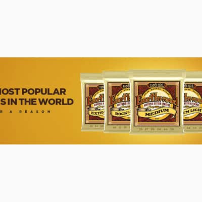 Immagine Earthwood Custom Light 80/20 Bronze Acoustic Guitar String Set 11.5-52 Gauge 80%-Cu+20%-Zn Wnd-Wire Wrap Over Brass-Plated Hi-C Steel Hex-Core 'A TRUE MEDIUM GAUGE ACOUST-GTR STRG-SET' - 4