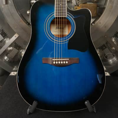 Ibanez V70CE-TBS - Blue Burst Acoustic Guitar w/ Gig Bag image 1