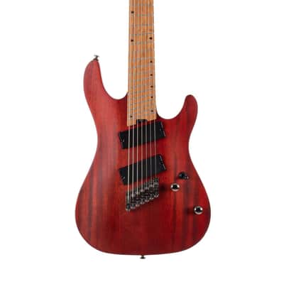 Cort KX Series Multi Scale 7 String Electric Guitar - Open Pore Mahogany image 1