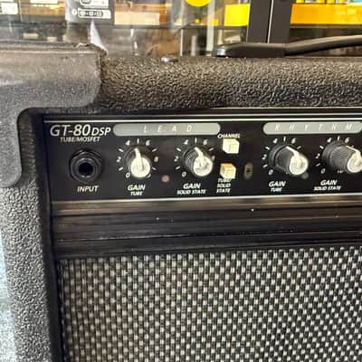 Crate GT80 DSP Tube Hybrid "Quadradrive" 1x12" combo amplifier-USA 1993 Black- w/ft sw image 5