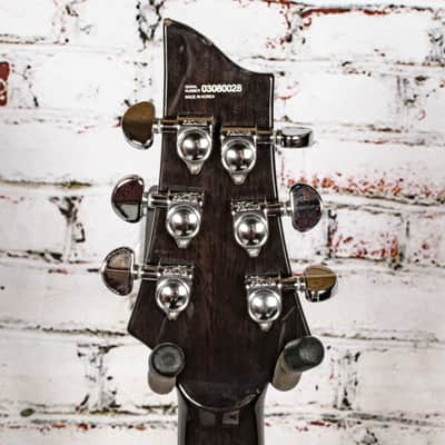Schecter - Diamond Series C-1E/A Semi-Hollow Electric Guitar, Grey Quilted Maple - x0028 - USED image 6