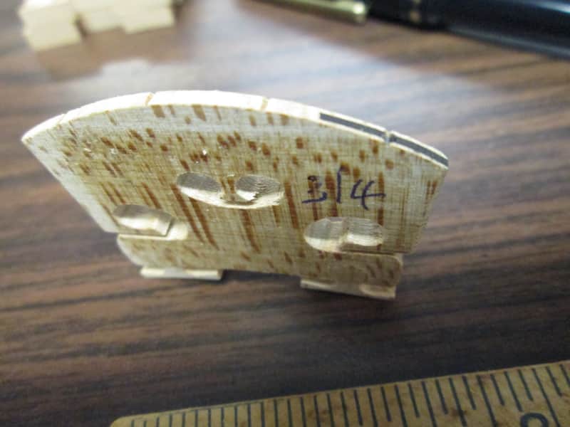 Aubert MireCourt Violin Bridge Fitted w/rosewood 3/4 image 1