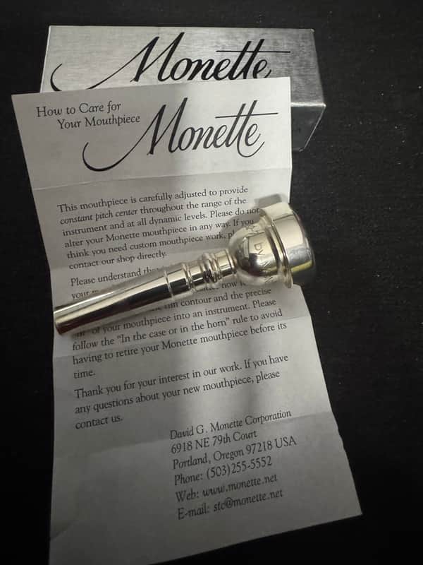 Monette Unity B2-7 Retro Trumpet Mouthpiece - Excellent Condition