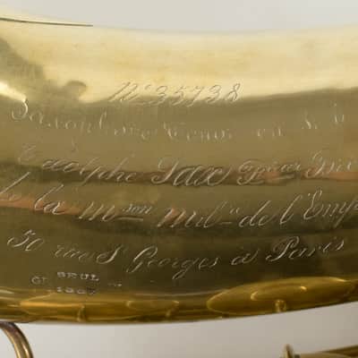 1870 Adolphe Sax Tenor Saxophone image 1
