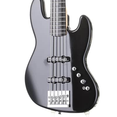 Squier Deluxe Jazz Bass Active V Black Modified, Manufactured in 2018 [ICS18133644] (08/19) image 7