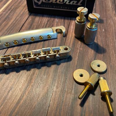 Faber  Bulk set Faber hardware for Les paul Nashville to True historic correct hardware Aged Gold co image 1