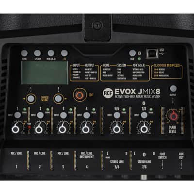 RCF EVOX JMIX8 Portable Active Line Array PA System 2020s - Black image 3