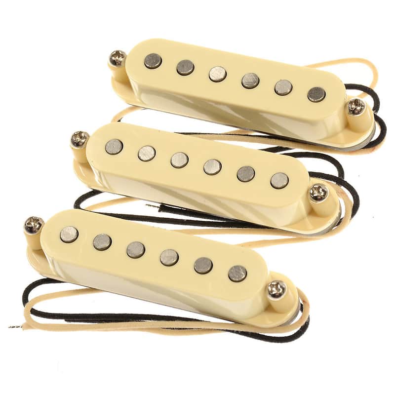 Bare Knuckle Standard Range Irish Tour Strat Pickup Set RW/RP Middle Flat Magnet Profile Cream image 1