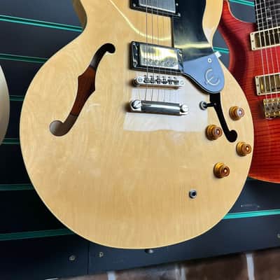 Epiphone Dot Natural 2017 Semi-Hollow Electric Guitar image 3