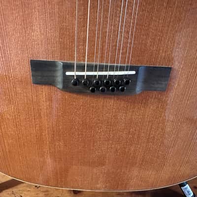 Circle Strings Acoustic Guitar 10-String Walnut and Sinker Redwood Rare Custom image 5